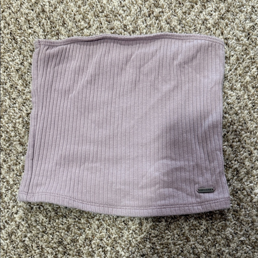 Hollister Ribbed Lavender Tube Top